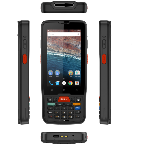 Dellege DT0076G Cheap PDA android 9.0 handheld smart mobile computer with digital Keyboard
